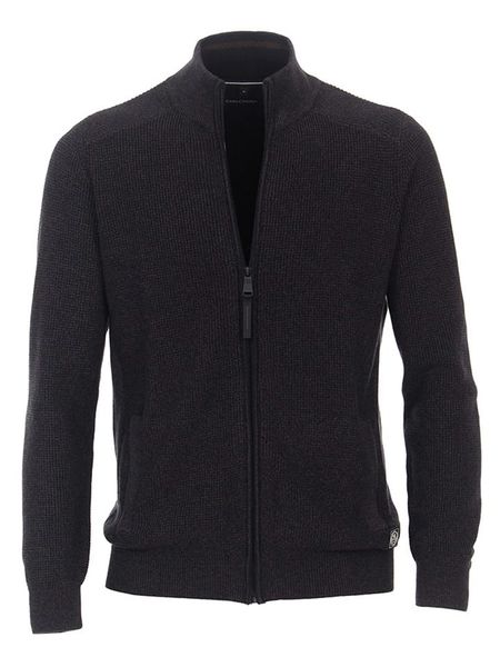 CASAMODA Kardigan w kolorze czarnym rozmiar: M. Czarne swetry rozpinane CASAMODA, m, bez wzorów, ze splotem, bez kołnierzyka, bez ramiączek. Za 192.33 zł.