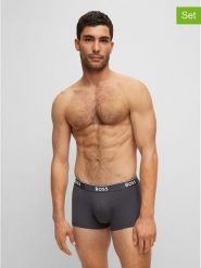 Hugo Boss Underwear Bokserki (3 pary) w kolorze granatowym, antracytowym i niebieskim rozmiar: XXL. Czarne bokserki Hugo Boss Underwear, xxl, bez wzorów. Za 66.47 zł.