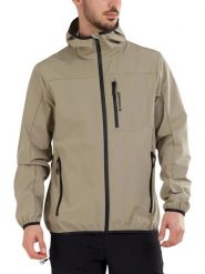Kurtka softshellowa męska Fundango Alloy Hooded Softshell. Brązowe kurtki Fundango, m, bez wzorów, z materiału, bez kaptura. Za 599.00 zł.