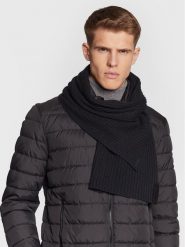 Calvin Klein Szalik K50K509706 Czarny. Czarne szaliki CALVIN KLEIN, bez wzorów, z kaszmiru. Za 699.99 zł.