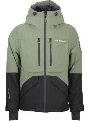 Peak Mountain Kurtka narciarska "Cesna" w kolorze oliwkowo-czarnym rozmiar: XXL. Brązowe kurtki narciarskie i snowboardowe Peak Mountain, m, bez wzorów, narciarskie. Za 588.81 zł.