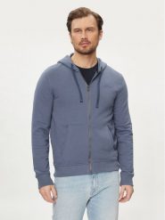 Guess Bluza M4RQ48 KBK32 Niebieski Regular Fit. Niebieskie bluzy Guess, m, z aplikacjami, z bawełny, bez kaptura. Za 249.99 zł.