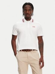 Hunter Polo Noris SS HARM0037242 Biały Regular Fit. Białe koszulki polo Hunter, m, bez wzorów, z bawełny, bez kołnierzyka, bez ramiączek. Za 139.99 zł.