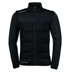 Kurtka z odpinanymi rękawami Uhlsport Essential. Białe kurtki Uhlsport, bez wzorów, z materiału, bez kaptura. W wyprzedaży za 259.50 zł.