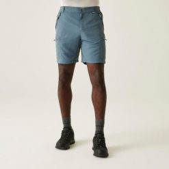 Leesville II męskie spodenki trekkingowe. Niebieskie szorty Regatta, m, bez wzorów, sportowe. W wyprzedaży za 130.65 zł.