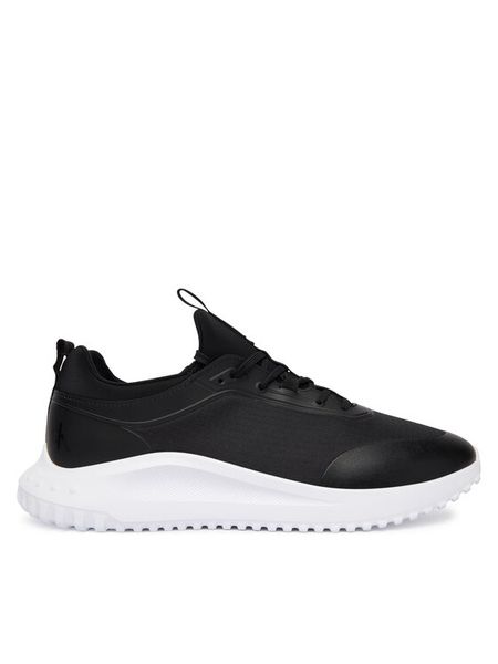 Calvin Klein Sneakersy Eva Runner Laceup Sock Mat Mix YM0YM01443 Czarny. Czarne buty sportowe casual CALVIN KLEIN, bez wzorów, z materiału, bez zapięcia. Za 269.99 zł.
