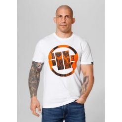 Koszulka bawełniana sportowa t-shirt dla dorosłych Orange Dog 24. Białe t-shirty sportowe PITBULL, bez wzorów, z bawełny, bez ramiączek. Za 119.00 zł.