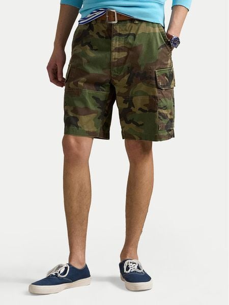 Polo Ralph Lauren Szorty materiałowe 710966288001 Zielony Relaxed Fit. Zielone szorty Polo Ralph Lauren, m, bez wzorów, z bawełny. Za 674.99 zł.