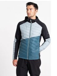 Dare 2b Kurtka hybrydowa "Gendarme Wool" w kolorze czarno-morskim rozmiar: L. Czarne kurtki outdoor i hardshell Dare 2B, l, bez wzorów, bez kaptura. Za 193.70 zł.
