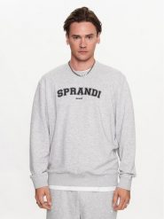Sprandi Bluza SP3-BLM042 Szary Regular Fit. Szare bluzy Sprandi, m, bez wzorów, z bawełny, bez kaptura. Za 129.99 zł.