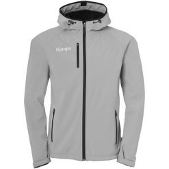 Kurtka softshell Kempa. Czarne kurtki Kempa, bez wzorów, z softshellu, bez kaptura. Za 510.20 zł.
