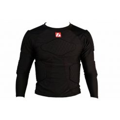 FS-08 S Koszulka kompresyjna z długim rękawem, futbol amerykański. Czarne odzież kompresyjna BARNETT, m, bez wzorów, na fitness i siłownię. Za 199.00 zł.