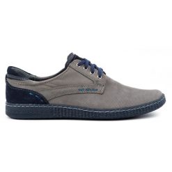 KOMODO Buty męskie Casual 848 szare. Szare buty sportowe casual na jesień, bez wzorów, z jeansu, bez zapięcia. Za 367.89 zł.