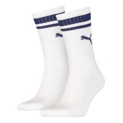 Puma Skarpety Crew Heritage 2-Pack 90794403. Białe skarpety Puma, bez wzorów. Za 44.99 zł.
