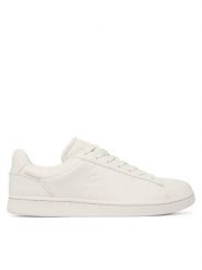Lacoste Sneakersy Carnaby Shield 52SMA0053 Kremowy. Białe buty sportowe casual LACOSTE, bez wzorów, ze skóry, bez zapięcia. Za 579.99 zł.