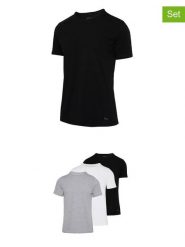 Fila Koszulki (3 szt.) w kolorze czarnym, białym i szarym rozmiar: XXL. Białe bezrękawniki Fila, xxl, bez wzorów, bez kołnierzyka, bez ramiączek. Za 108.99 zł.