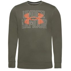 Bluza sportowa męska Under Armour Rival Terry. Brązowe bluzy bez kaptura Under Armour, l, bez wzorów, bez kaptura. Za 329.00 zł.