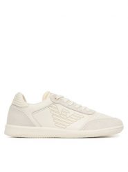 EA7 Emporio Armani Sneakersy 7X000405 AF19826 MZ599 Kremowy. Białe buty sportowe casual EA7 Emporio Armani, bez wzorów, ze skóry, bez zapięcia. Za 699.99 zł.