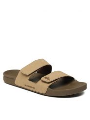 Quiksilver Klapki AQYL101256 Beżowy. Brązowe klapki Quiksilver, ze skóry. Za 249.99 zł.
