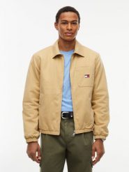 Tommy Jeans Kurtka Mężczyźni Bawełna (100%) beżowy, M. Brązowe kurtki Tommy Jeans, m, bez wzorów, z bawełny, bez kaptura. Za 649.95 zł.