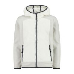 Dziewczęcy polar z kapturem CMP HighLoft. Białe bluzy z polaru CMP, m, bez wzorów, z polaru, z kapturem. Za 283.00 zł.