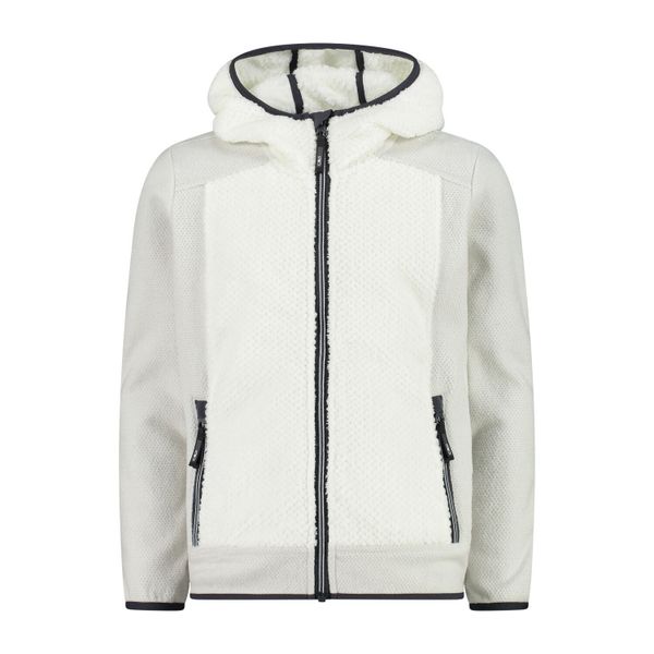 Dziewczęcy polar z kapturem CMP HighLoft. Białe bluzy z polaru CMP, m, bez wzorów, z polaru, z kapturem. Za 283.00 zł.
