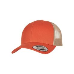 Czapka retro Flexfit Trucker 2-Tone. Brązowe czapki z daszkiem FLEXFIT, bez wzorów. W wyprzedaży za 41.50 zł.
