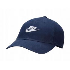 Czapka z daszkiem NIKE. Niebieskie czapki z daszkiem Nike, bez wzorów. Za 129.00 zł.