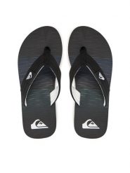 Quiksilver Japonki AQYL101339 Czarny. Czarne japonki Quiksilver, bez wzorów, z materiału. Za 79.99 zł.