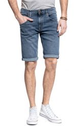 WRANGLER SPODNIE MĘSKIE COLTON SHORTS SLING SHOT W15VJP251 112127167. Niebieskie szorty Wrangler, m, z aplikacjami, z bawełny, klasyczne. Za 169.99 zł.