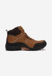 Camelowe Buty Trekkingowe Fontanoe. Brązowe buty trekkingowe Born2be, z aplikacjami, z nubiku, bez zapięcia. W wyprzedaży za 169.99 zł.