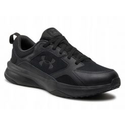 Buty Męskie Under Armour Sportowe Trening Siłownia Czarne. Czarne buty treningowe Under Armour, bez wzorów, na fitness i siłownię. Za 279.00 zł.