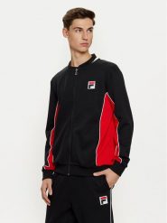 Fila Bluza Settanta FAM0645 Czarny Regular Fit. Czarne bluzy Fila, m, bez wzorów, z bawełny, bez kaptura. Za 209.99 zł.