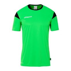 Koszulka Uhlsport Squad 27. Czarne t-shirty sportowe Uhlsport, bez wzorów, bez ramiączek, do piłki nożnej. Za 122.50 zł.