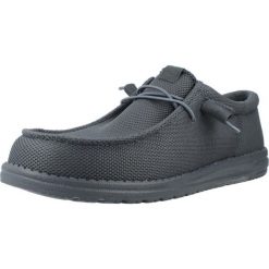 HeyDude Męskie Mokasyny Wally Funk Mono. Szare mokasyny Hey dude, bez wzorów, z materiału, bez obcasa, bez zapięcia. Za 199.00 zł.