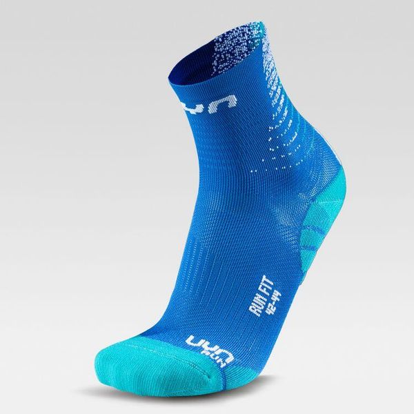 Skarpety do biegania MAN RUN FIT SOCKS r.39-41. Niebieskie skarpety UYN, bez wzorów. Za 69.99 zł.