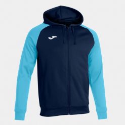 Bluza do piłki nożnej męska Joma Academy IV. Niebieskie bluzy Joma, m, bez wzorów, bez kaptura. Za 287.50 zł.