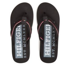 Japonki Tommy Hilfiger. Czarne japonki Tommy Hilfiger, bez wzorów. Za 119.99 zł.