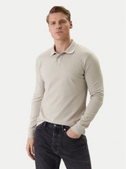 BOSS Polo Passerby 50507704 Beżowy Regular Fit. Brązowe koszulki polo Boss, m, bez wzorów, z bawełny, bez kołnierzyka, bez ramiączek. Za 449.99 zł.