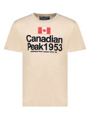 Canadian Peak Koszulka "Jackeak" w kolorze beżowym rozmiar: L. Brązowe bezrękawniki Canadian Peak, l, z aplikacjami, z bawełny, bez kołnierzyka, bez ramiączek. Za 60.99 zł.