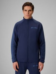 4F Bluza treningowa regular bez kaptura męska 4F x Robert Lewandowski - granatowa XXL. Niebieskie bluzy bez kaptura 4F, l, bez wzorów, z materiału, bez kaptura. Za 249.99 zł.