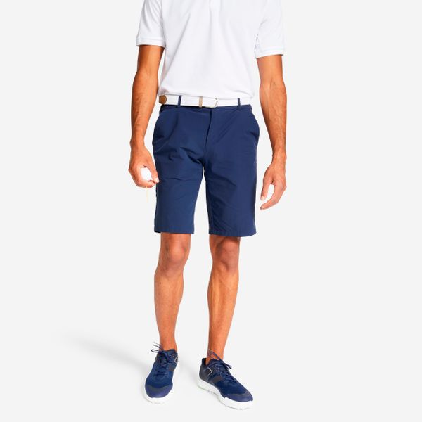 Spodenki do golfa męskie Inesis WW500. Niebieskie szorty INESIS, m, bez wzorów, z elastanu, sportowe. Za 149.99 zł.