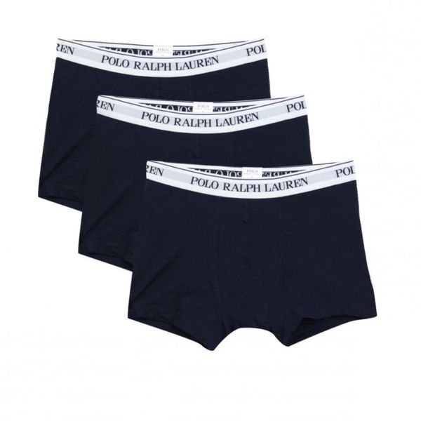 Bokserki męskie Polo Ralph Lauren 3-pak komplet. Niebieskie bokserki RALPH LAUREN, m, bez wzorów, z bawełny. W wyprzedaży za 195.80 zł.