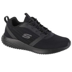Buty sportowe Sneakersy męskie, Skechers Bounder. Czarne buty sportowe casual Skechers, bez wzorów, z materiału, bez zapięcia. Za 294.00 zł.