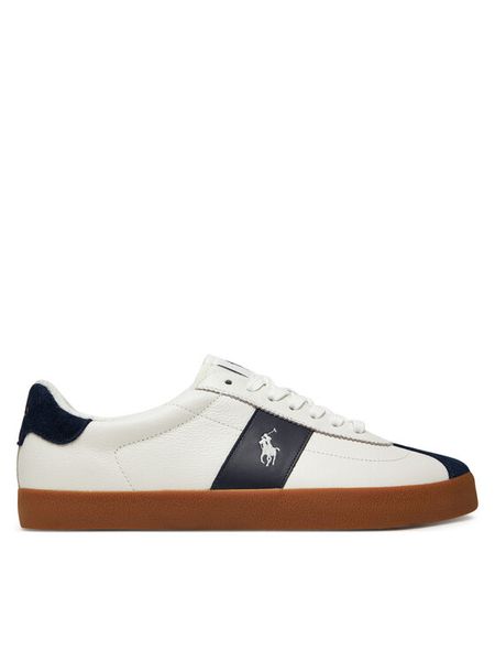 Polo Ralph Lauren Sneakersy 816974111003 Biały. Białe buty sportowe casual Polo Ralph Lauren, bez wzorów, ze skóry, bez zapięcia. Za 319.99 zł.