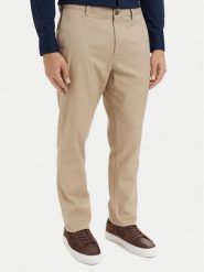 Tommy Hilfiger Chinosy Denton MW0MW43151 Beżowy Regular Fit. Brązowe eleganckie spodnie Tommy Hilfiger, m, z bawełny. Za 529.99 zł.