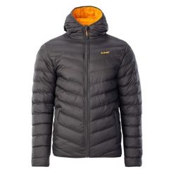 Kurtka Ocieplana Męska Pikowanie Salrin. Czarne kurtki Hi-tec, m, bez wzorów, z puchu, bez kaptura. Za 368.99 zł.