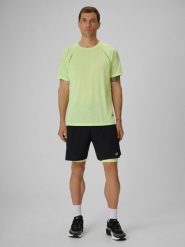 4F Spodenki do biegania szybkoschnące męskie - czarne M. Czarne szorty 4F, l, bez wzorów, z tkaniny. Za 249.99 zł.