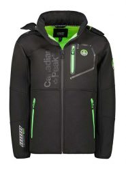 Canadian Peak Kurtka softshellowa "Tubis" w kolorze czarnym rozmiar: 3XL. Czarne kurtki outdoor i hardshell Canadian Peak, xl, z aplikacjami, bez kaptura. Za 188.40 zł.