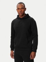 Beverly Hills Polo Club Bluza M6340T Czarny Regular Fit. Czarne bluzy Beverly Hills Polo Club, m, bez wzorów, z bawełny, bez kaptura. Za 296.99 zł.